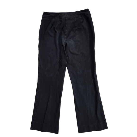 Chico’s Womens SZ 0.5 6 Dress Pants Trousers Pant Solid Black High Rise Stretch - Picture 2 of 9